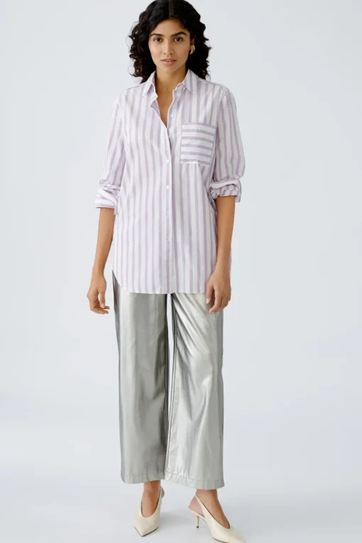 Damen Oui Hemdbluse reine Baumwolle
