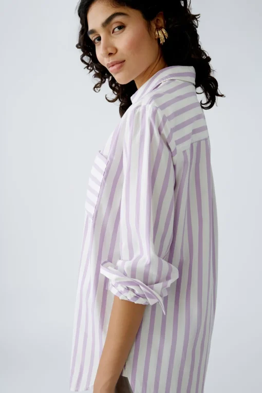 Damen Oui Hemdbluse reine Baumwolle