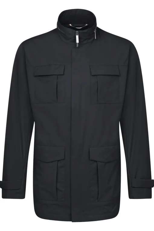 Herren Bugatti Herrenjacke mit Stehkragen