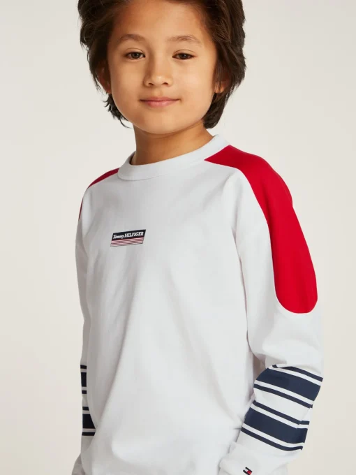Kinder Tommy Hilfiger Hilfiger Monotype Langarmshirt