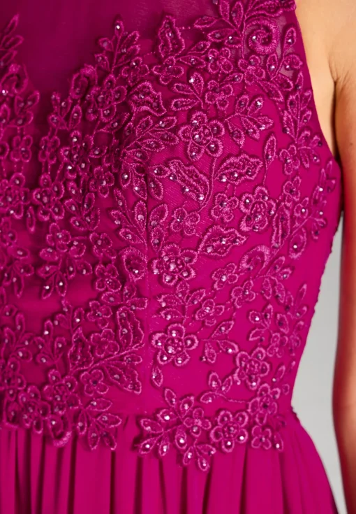 Damen Hey Kyla Hochgeschlossenes Chiffonkleid mit Stickerei