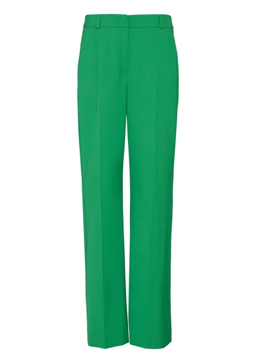Damen Comma Hochwertige Hose im Loose Fit mit Formbund und Wide Leg
