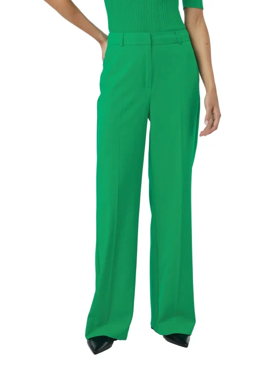 Damen Comma Hochwertige Hose im Loose Fit mit Formbund und Wide Leg
