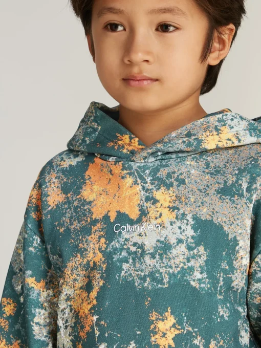 Kinder Calvin Klein Hoodie mit Allover Print