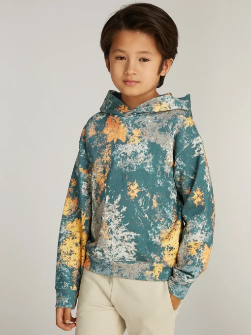 Kinder Calvin Klein Hoodie mit Allover Print