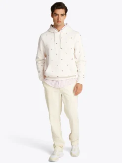 Herren Tommy Hilfiger Hoodie mit Flag Allover Print
