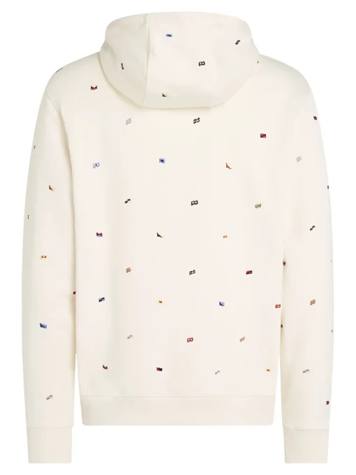 Herren Tommy Hilfiger Hoodie mit Flag Allover Print