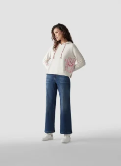 Damen Lecomte Hoodie mit stylischem Schriftzug und gemütlicher Kapuze