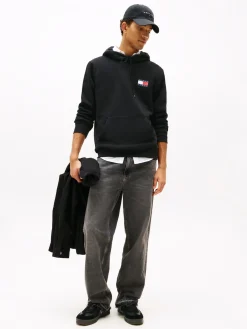 Herren Tommy Jeans Hoodie mit Tunnelzug und Logo