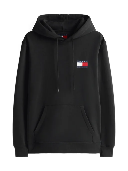 Herren Tommy Jeans Hoodie mit Tunnelzug und Logo