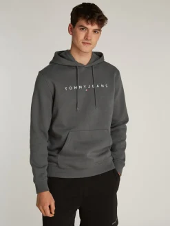 Herren Tommy Jeans Hoodie mit Tunnelzug und Logo