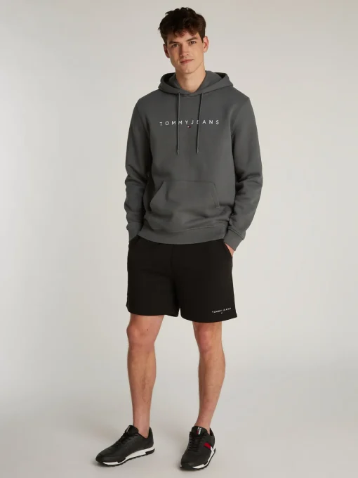 Herren Tommy Jeans Hoodie mit Tunnelzug und Logo