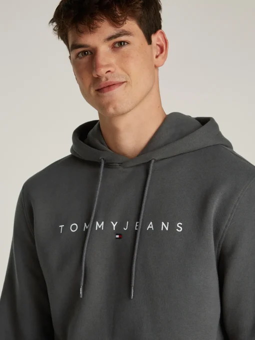 Herren Tommy Jeans Hoodie mit Tunnelzug und Logo
