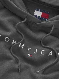 Herren Tommy Jeans Hoodie mit Tunnelzug und Logo