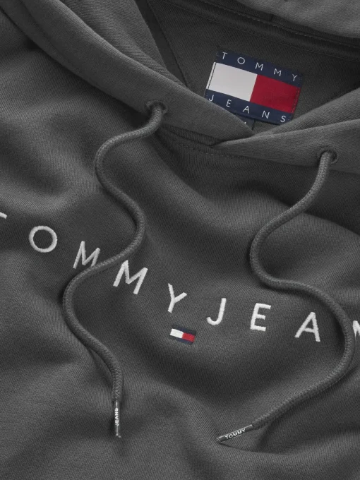Herren Tommy Jeans Hoodie mit Tunnelzug und Logo