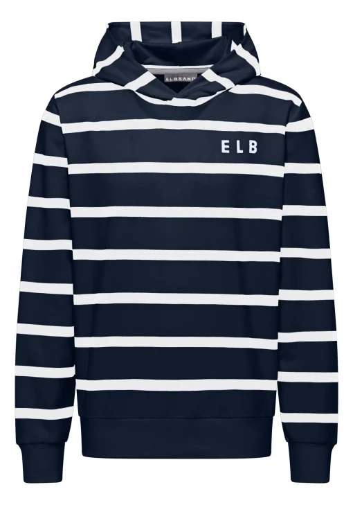 Herren Elbsand Hoodie Streifen Marvo