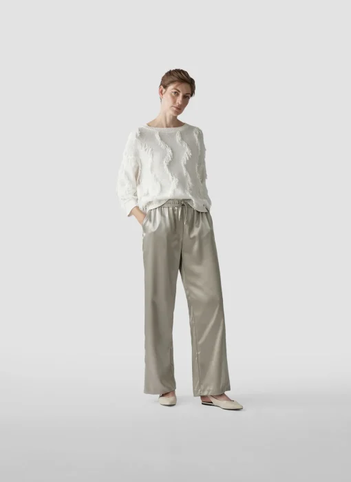 Damen Lecomte Hose in Glanzoptik