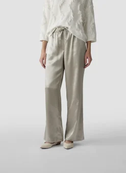 Damen Lecomte Hose in Glanzoptik