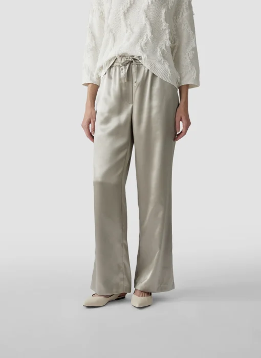 Damen Lecomte Hose in Glanzoptik