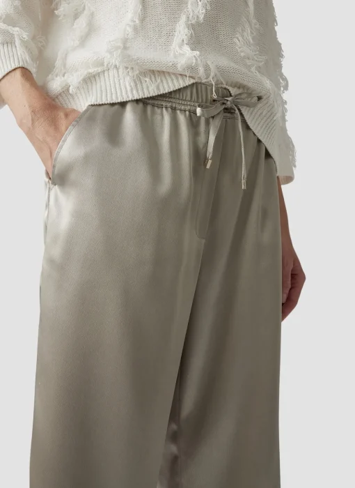 Damen Lecomte Hose in Glanzoptik