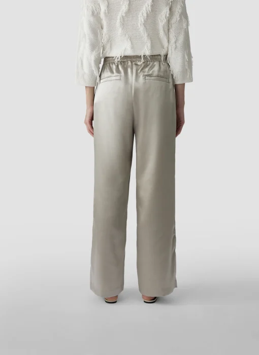 Damen Lecomte Hose in Glanzoptik