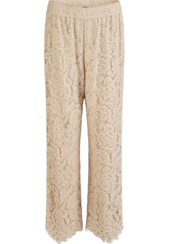 Damen Lecomte Hose mit floraler Spitze