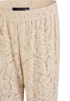 Damen Lecomte Hose mit floraler Spitze