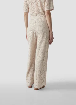 Damen Lecomte Hose mit floraler Spitze
