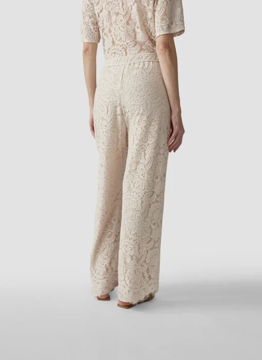 Damen Lecomte Hose mit floraler Spitze