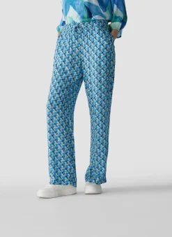 Damen Lecomte Hose mit grafischem Muster
