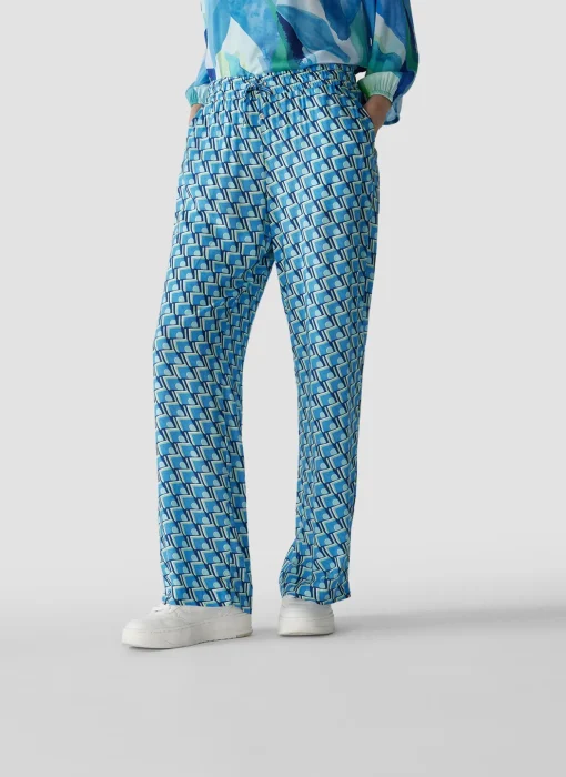 Damen Lecomte Hose mit grafischem Muster