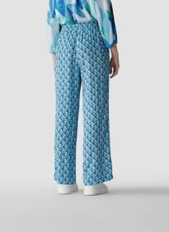 Damen Lecomte Hose mit grafischem Muster
