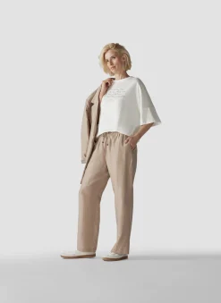 Damen Lecomte Hose mit Leinen