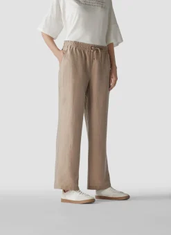 Damen Lecomte Hose mit Leinen