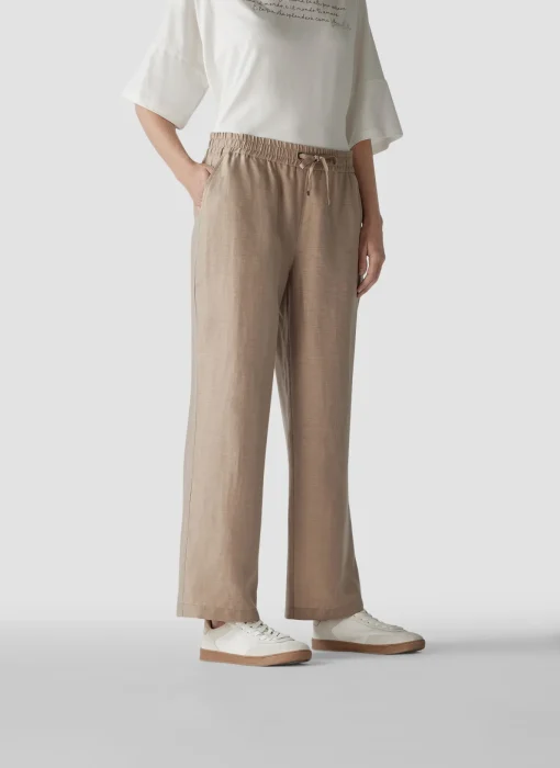 Damen Lecomte Hose mit Leinen