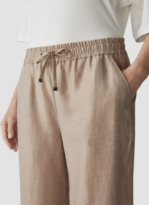 Damen Lecomte Hose mit Leinen