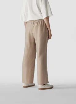Damen Lecomte Hose mit Leinen