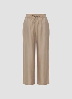 Damen Lecomte Hose mit Leinen