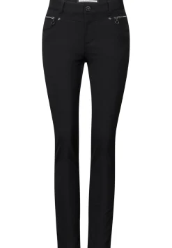 Damen Street One Hose mit Zipper Details