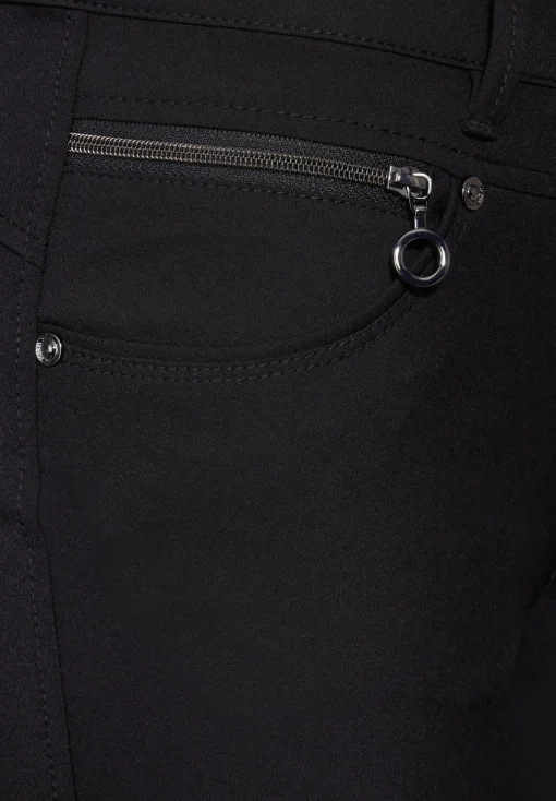 Damen Street One Hose mit Zipper Details