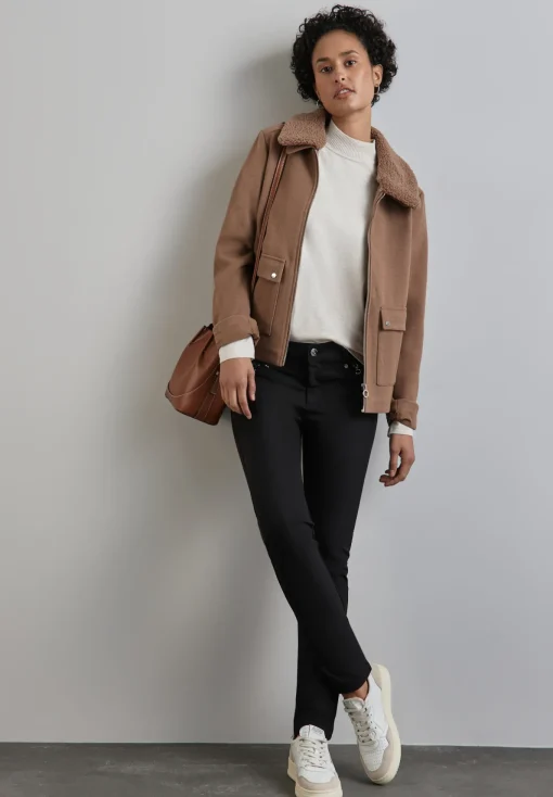 Damen Street One Hose mit Zipper Details