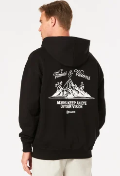 Herren Pegador HYDE OVERSIZED HOODIE WASHED BLACK