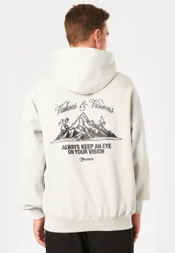 Herren Pegador HYDE OVERSIZED HOODIE WASHED GREY
