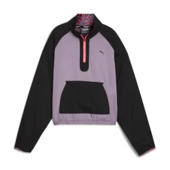 Damen Puma HYPERNATURAL Gewebte Jacke mit halbem Reißverschluss Damen