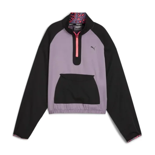 Damen Puma HYPERNATURAL Gewebte Jacke mit halbem Reißverschluss Damen