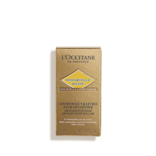L'Occitane IMMORTELLE DIVINE AUGEN- UND LIPPENKONTURENPFLEGE 15 ML