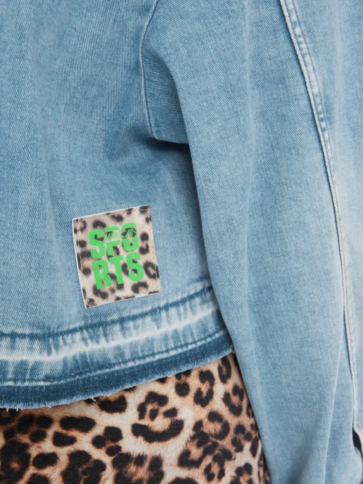 Damen Marc Cain Jacke in Used Denim Rethink Together