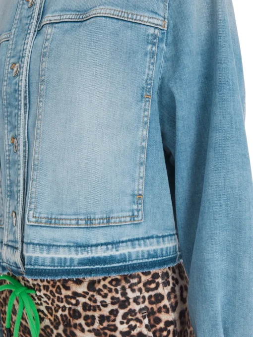 Damen Marc Cain Jacke in Used Denim Rethink Together