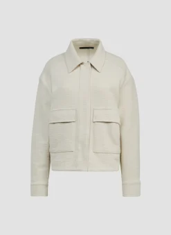 Damen Lecomte Jacke mit aufgesetzten Taschen und Hemdkragen