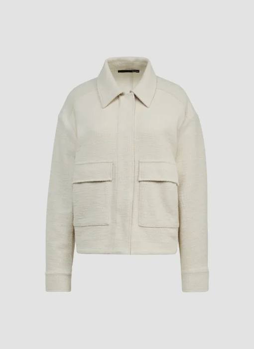 Damen Lecomte Jacke mit aufgesetzten Taschen und Hemdkragen